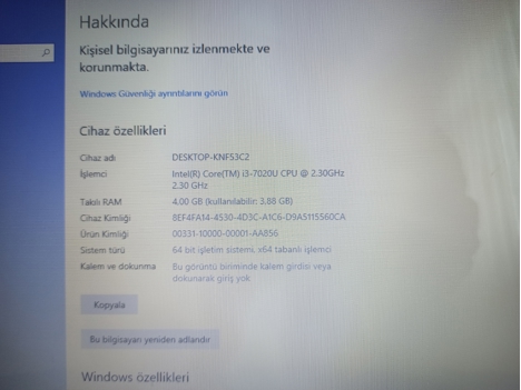 Bilgisayar, Diz Üstü, Asus Vivobook İ37.Nesl-4Gb Ram-256Gb Ssd-Cok Temiz