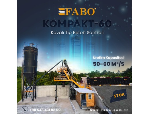 FABO Compact-60 Beton Santrali FABO, Fabomix Compact-60 Beton Santrali