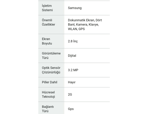 Samsung Cep Telefonu : Samsung b5310 