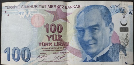 Koleksiyon, Paralar, Türkiye, Hatalı Para, Hatalı Basım 100Tl