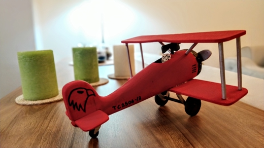 handmade kızıl baron Hobi : red baron - kızıl baron ahsap model uçak 