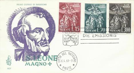 Koleksiyon, Pullar, Vatican 1961 Papa I. Leo'nun Ölümünün 1500.Yılı (A