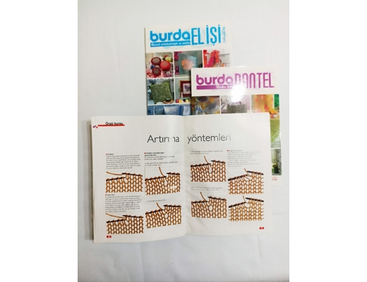 Burda dergi kitap Kitap, Dergi : Burda kitap - Dantel elişi örgü 