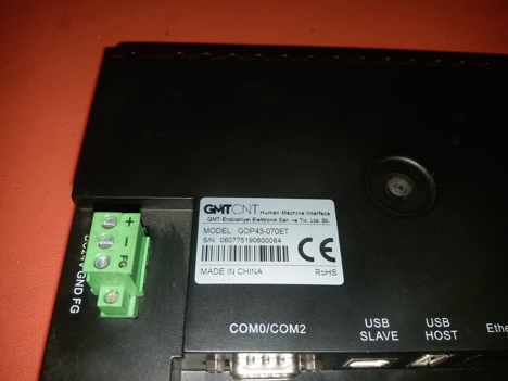 İş Makineleri, Elektrik Güç Kaynağı, Ups, Gmt Cnt ( Gop43-070Et ) Ekran