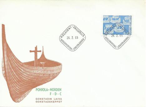Koleksiyon, Pullar, Finlandiya 1969 Kuzey Günü Fdc