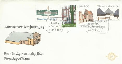 Koleksiyon, Hollanda 1975 Yardım Pulları Fdc