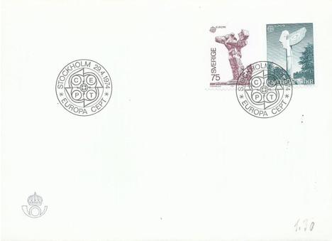 Koleksiyon, Pullar, İsveç 1974 Avrupa Cept Fdc