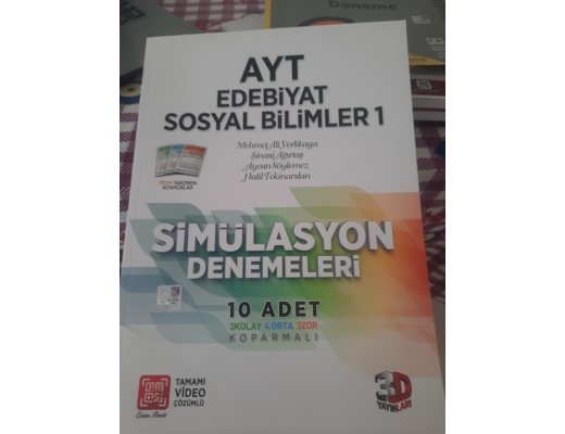 ayt edebiyat sosyal simülasyon denemeler 3d Deneme deneme, ayt edebiyat sosyal simülasyon denemeler, 3d