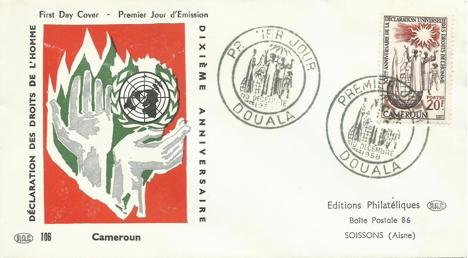 Koleksiyon, Pullar, Kamerun 1958 İnsan Hakları Deklarasyonu'nun 30.Yıl