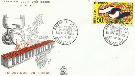 Koleksiyon, Pullar, Kongo Cumhuriyeti 1965 Europafrika Fdc