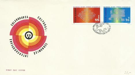 Koleksiyon, Pullar, Romanya 1971 İntereuropeana Fdc