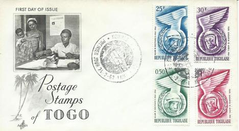 Koleksiyon, Pullar, Togo 1962 Uzay Uçuşları Anma Fdc
