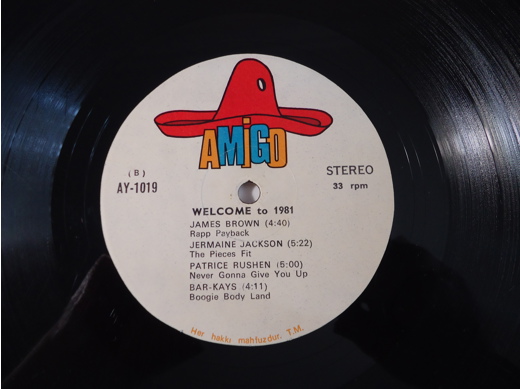 Muhtelif Welcome to 1981 Plak Müzik, Film (Plak,Cd, Dvd) : Amigo Welcome to 1981 Lp Nadir Temiz