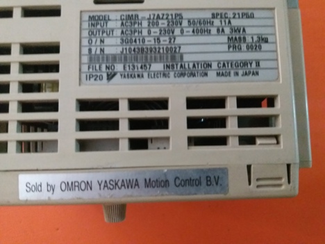 İş Makineleri, Elektrik Güç Kaynağı, Ups, Omron | [ Cımr-J7az21p5 ] | Sürücü