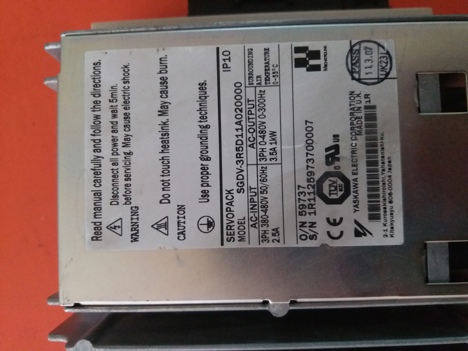 İş Makineleri, Elektrik Güç Kaynağı, Ups, Yaskawa | [ Sgdv-3R5d11a020000 ] | Sürücü