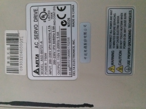 İş Makineleri, Elektrik Güç Kaynağı, Ups, Delta | [ Asd-B0721-A ] | Sürücü