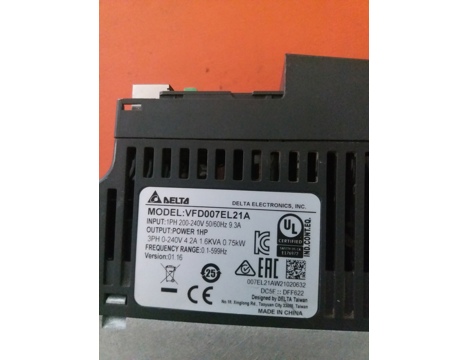 İş Makineleri, Elektrik Güç Kaynağı, Ups, Delta | [ Vfd007el21a ] | Sürücü