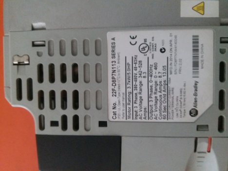 İş Makineleri, Elektrik Güç Kaynağı, Ups, Allen Bradley | [ 22F-D8p7n113 ] | Sürücü