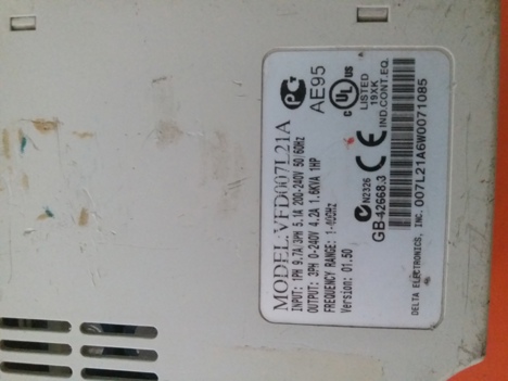 İş Makineleri, Elektrik Güç Kaynağı, Ups, Delta | [ Vfd007l21a ] | Sürücü