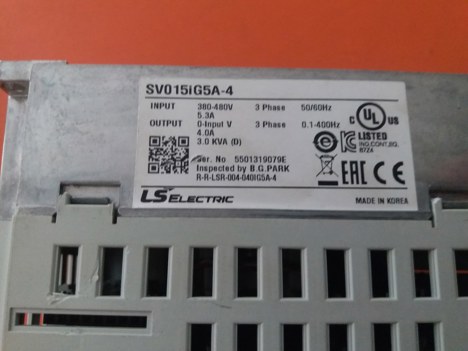 İş Makineleri, Diğer Elektrik Malzemeleri, Ls Electrıc | [ Sv015ig5a-4 ] | Sürücü