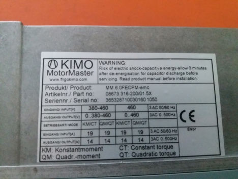 İş Makineleri, Diğer Elektrik Malzemeleri, Kımo | [ Mm 6 0Fecpm-Emc ] | Sürücü