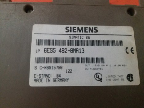 İş Makineleri, Diğer Elektrik Malzemeleri, Sıemens | [ 6Es5 482-8Ma13 ] | Plc