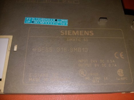 İş Makineleri, Diğer Elektrik Malzemeleri, Sıemens | [ 6Es5 318-8Mb13 ] | Plc