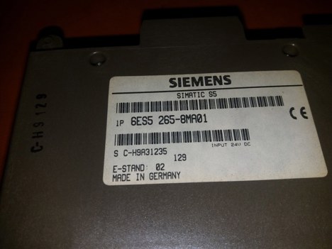 İş Makineleri, Diğer Elektrik Malzemeleri, Sıemens | [ 6Es5 265-8Ma01 ] | Plc