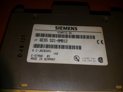 İş Makineleri, Diğer Elektrik Malzemeleri, Sıemens | [ 6Es5 521-8Mb12 ] | Plc