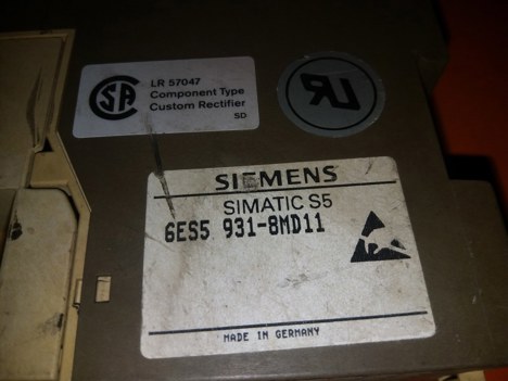 İş Makineleri, Diğer Elektrik Malzemeleri, Sıemens | [ 6Es5 931-8Md11 ] | Güç Kaynağı
