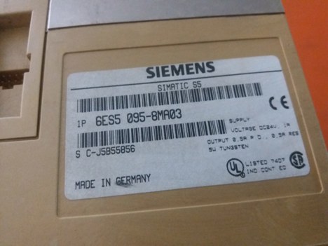 İş Makineleri, Diğer Elektrik Malzemeleri, Sıemens | [ 6Es5 095-8Ma03 ] | Plc