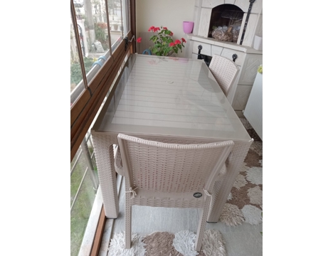 Ev, Bahçe Eşyaları, Diğer Ev Eşyaları, Plastik, Masa Sandalye 6 Adet , Satılık