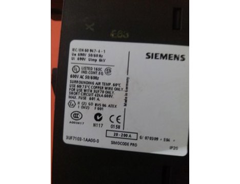 İş Makineleri, Diğer Elektrik Malzemeleri, Sıemens | [ 3Uf7103-1Aa00-0 ] | Adresleme Fişi