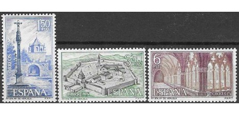 Koleksiyon, Pullar, İspanya 1967 Damgasız Manastırlar ve Sinagoglar Se