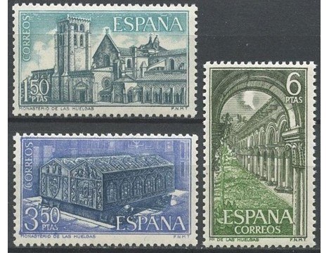 Koleksiyon, Pullar, İspanya 1969 Damgasız Manastırlar ve Sinagoglar Se
