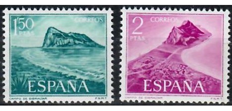 Koleksiyon, Pullar, İspanya 1969 Damgasız Sürekli Seri Gibraltar Seris