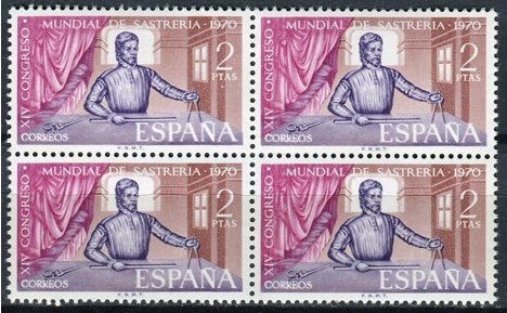 Koleksiyon, Pullar, İspanya 1970 Damgasız 14. Madrid Uluslar Arası Ter