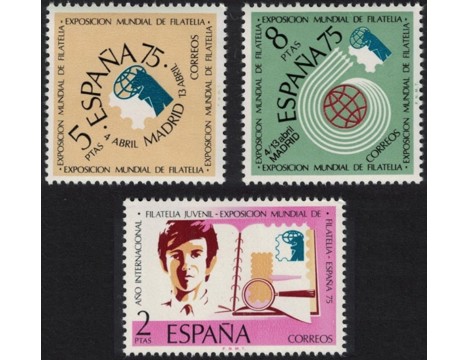 Koleksiyon, Pullar, İspanya 1974 Damgasız Espana 1975 Uluslar Arası Pu