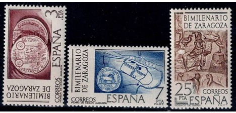 Koleksiyon, Pullar, İspanya 1976 Damgasız Saragossa’Nın 2000.Yılı Seri