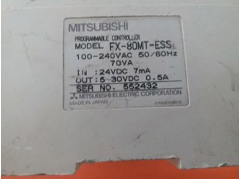 İş Makineleri, Elektrik Güç Kaynağı, Ups, Mıtsubıshı | [ Fx-80Mt-Ess ] | Plc