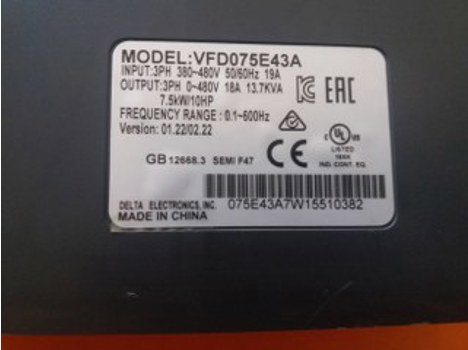 İş Makineleri, Elektrik Güç Kaynağı, Ups, Delta | [ Vfd075e43a ] | Sürücü