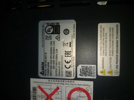 İş Makineleri, Elektrik Güç Kaynağı, Ups, Delta | [ Asd-B2-0421-B ] | Sürücü