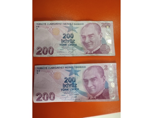 Hatalı basım para Hatalı basım 200 tl