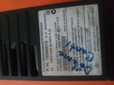 İş Makineleri, Elektrik Güç Kaynağı, Ups, Danfoss | [ Vlt2805ps2b20str1dbf00a00 ] | Sürücü