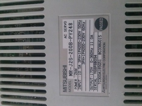 İş Makineleri, Elektrik Güç Kaynağı, Ups, Mıtsubıshı | [ Mr-J2s-200B-Py248 ] | Sürücü