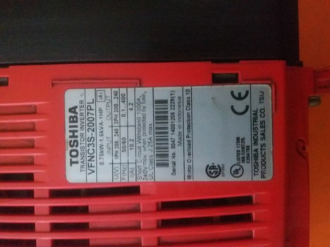 İş Makineleri, Elektrik Güç Kaynağı, Ups, Toshıba | [ Vfnc3s-2007Pl ] | Sürücü