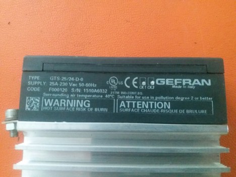 İş Makineleri, Elektrik Güç Kaynağı, Ups, Gefran | [ Gts-25/24-D-0 ] | Röle