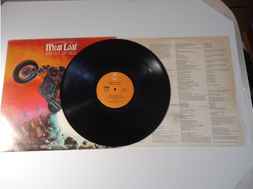 Meat Loaf Bat Out of Hell Plak Müzik, Film (Plak,Cd, Dvd) : Meat Loaf - Bat Out of Hell Lp 1977 Temiz