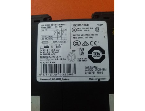 İş Makineleri, Elektrik Güç Kaynağı, Ups, Sıemens | [ 3Tk2840-1Bb40 ] | Çıkış Modülü