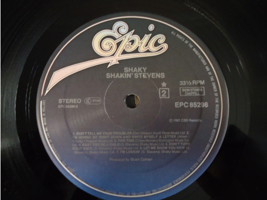 Shakin Stevens Shaky Plak Müzik, Film (Plak,Cd, Dvd) : Shakin Stevens - Shaky 1981 Lp Temiz